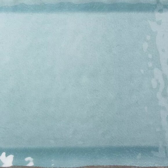 IL Mulino New York Rustic Large Serving Tray Platter Turquoise Aqua - Picture 5 of 5